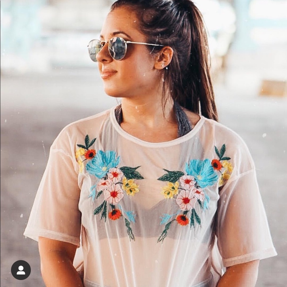 Zara Mesh Tee shirt